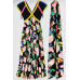 Emanuel Ungaro Carmen Miranda Silk Dress w/Scarf