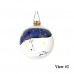 Sam Francis American Glass Art Holiday Ornament II