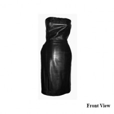 Yves Saint Laurent Vintage Black Leather Dress
