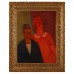 Antique Original Portrait Brother and Sister by Isabelle Birgan Lebedeff