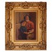 Portrait of Man and Boy Gold Framed E. Weber