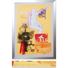 Portrait of Merce signed Lithograph by Robert Rauschenberg