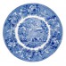 Vintage Wedgwood Dark Blue Floral & Landscape Dinner Plate