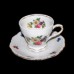 Mitterteich Meissen Floral Footed Cup and Saucer Set