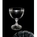 Lalique Rambouillet French Crystal Water Goblet with Swirl Twisted Fluted Stem