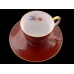 Russet Color Demitasse Cup and Saucer - Japan