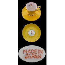Yellow Demitasse Cup and Saucer - Japan
