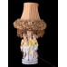 Vintage Porcelain Lamp with Victorian Couple