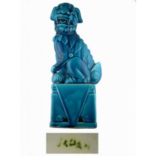 Turquoise Porcelain Foo Dog - Japan