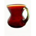 Amberina Crackle Pitcher with Applied Handle