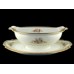 Noritake Mystery Pattern Gravy Boat w/Underplate