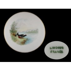 Vintage Limoges Gold Trimmed Bird Plate