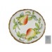 Gold Scalloped Dish with Pears and Leaves