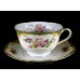 Noritake Amazon Footed Cup and Saucer Set