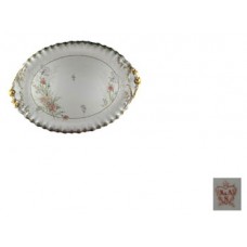 Krautheim Adelberg Selb Pink Floral Oval Serving Platter 