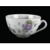 L S & S Flat Purple Floral Cup - Austria