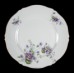 L S & S Purple Floral Scalloped Salad Plate