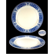 Nippon Royal Sometuke, Royal Blue Scroll Dinner Plate