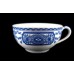 Antique Nippon Royal Sometuke Royal Blue Scroll Decor Rim Cup