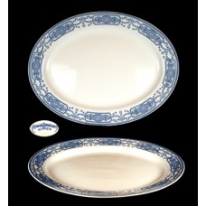 Nippon Royal Sometuke Royal Blue Oval Serving Platter