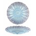 Sydenstricker Glass Blue Scalloped Bowl