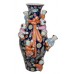 Vintage Porcelain Sculpted Children Fertility Decorative Flower Vase