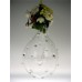Vintage West Germany Felicitas Clear Glass Holiday Ornament 