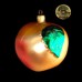 Gold Apple Glass Ornament - Made in West Germany
