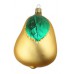Vintage Glass Pear Holiday Ornament - West Germany