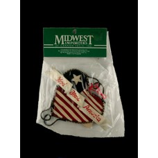 Vintage Midwest "God Bless America" Holiday Ornament