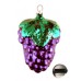 Vintage Hand Painted Purple Grape Cluster Holiday Ornament
