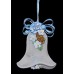 Vintage West Germany Felicitas Blue Bell Ribbon Handmade Ornament