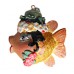 Vintage Katherine's Collection Glitter Carmen Miranda Fish Holiday Ornament