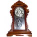E. N. Welch Walnut Gingerbread Clock