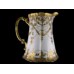 Nippon Hand Painted Moriage, Beaded Gold with Enamel Jewels Pitcher