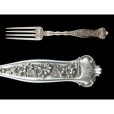 Sterling Dresden Whiting Place Fork w/monogram