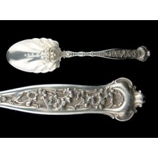 Sterling Dresden Whiting Serving Spoon w/shell