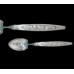 Sterling Silver Unknown Whiting Pattern with Floral (Chrysanthemum) Handle Demitasse Figural Shell Bowl Spoon - with Monogram