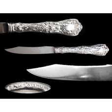 Sterling Paris Gorham Orange Fruit Knife with Serrated Silver Plated Blade