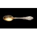 Antique Sterling Silver Paris Gorham Demitasse Spoon with Gold Washed Bowl 