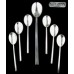 Sterling Arts & Craft Hammered Chocolate Spoon Set