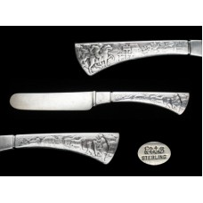 Antique Barnyard Hollow Handle Sterling Silver Gorham Tea Knife