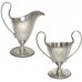 Vintage Sterling Silver Footed Creamer and Sugar Set with Monogram