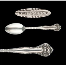Silverplate York Wm. Rogers Demitasse Spoon