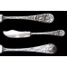Silverplate Floral Handle Williams Master Butter
