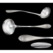 Silverplate Oval Thread Soup Ladle