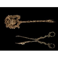 Victorian Brass Figural Sandwich Tongs - Italy