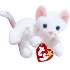 Flip the White Cat Beanie Baby