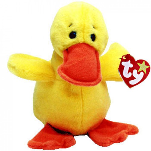 Quackers beanie cheap baby