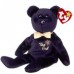 The End Black Teddy Bear with Fireworks Emblem 